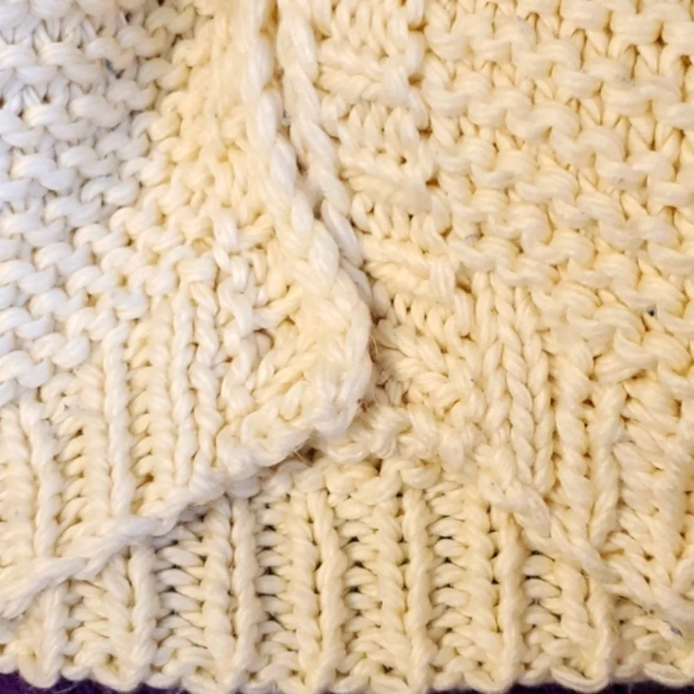 In Loom pom pom sleeved cardigan cream S/M - Picture 3 of 7